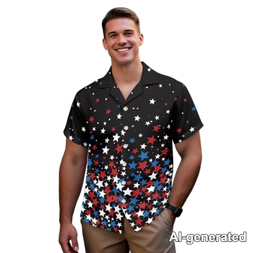 Image of Hawaii Matching Couple Outfits Husband and Wife Clothing Fashionable Mens Casual Shirts Hawaii Dress with Soft Fabric