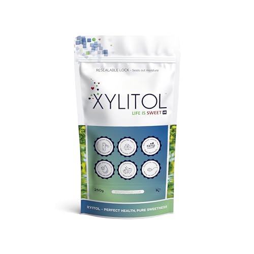 Xylitol Sweetener - 250g Natural Sugar Substitute Keto Sweetener Diabetic Sugar Xylitol Sugar Alternative