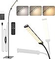 iFalarila LED Floor Lamp with Remote Control, Reading Lamps Floor Standing [USB Plug with Adapter] LED Floor Light with 120 LEDs with 3 Color Temperature 3000K 4500K 6000K & 5 Levels of Brightness