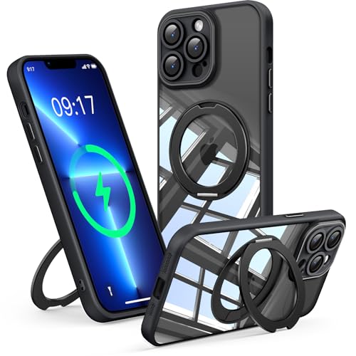 Coque iPhone 13 Pro transparente avec support pour regarder vos vidéos confortablement