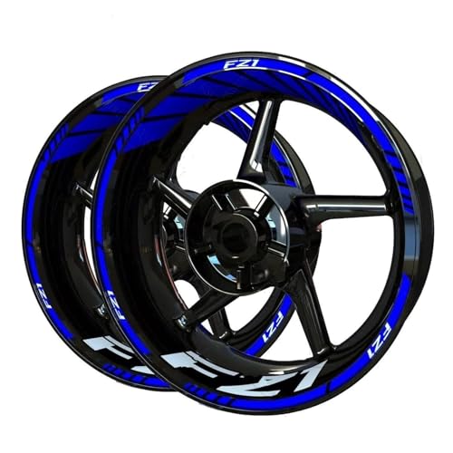 Bande jante moto autocollante réfléchissante Yamaha FZ1 rayures imperméables jantes