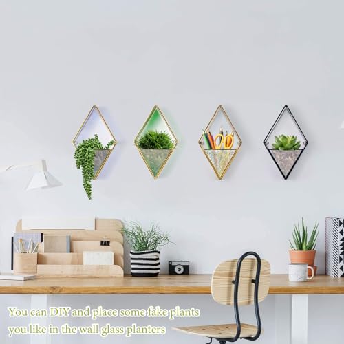 Koalaime 2 Set Wall Decor Planters With Artifical Rose Flower thumb #3