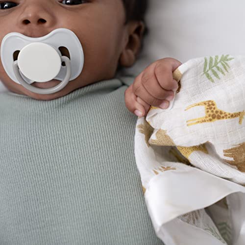 Image of aden + anais Essentials Issie Security Blankets, Super Soft 100% Cotton Muslin, 2 Pack, Tanzania