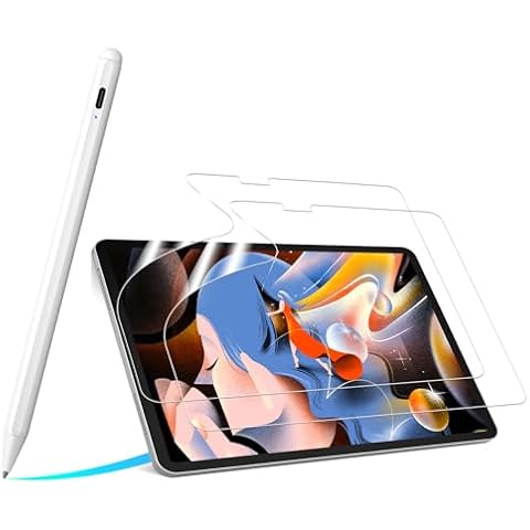 Stylus Pen with Paper Screen Protector for Apple iPad Air 13-Inch (M2) Cover