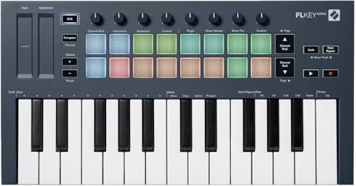 Novation FLkey Mini, controlador de teclado MIDI portátil de 25
