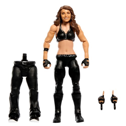 Mattel WWE Elite Collection WrestleMania Action Figure Set, Trish Stratus Collectible with Accessory & Nicholas Build-A-Figure Parts