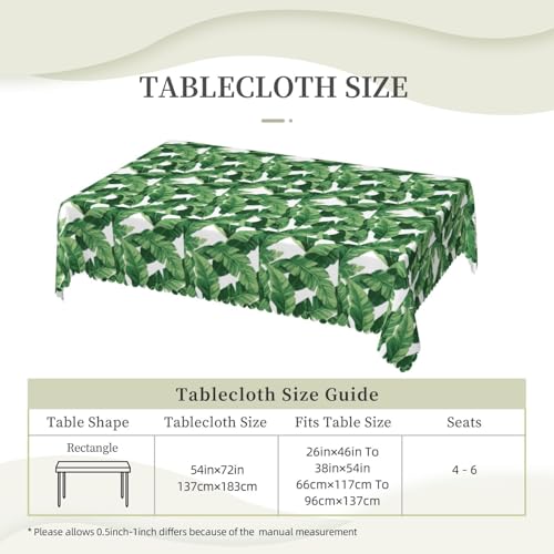 Nappe rectangulaire feuilles de palmier lavable pour protéger vos tables de buffet