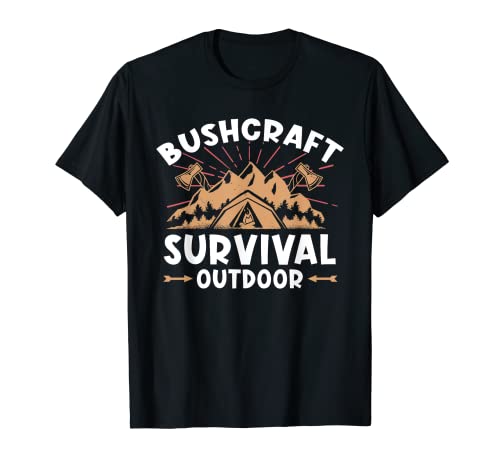 Bushcraft Survival Outdoor Design für Wildnis-Überlebende T-Shirt