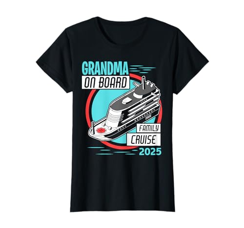 Family Cruise 2025 Camicia Nonna A Bordo Granny Matching Maglietta