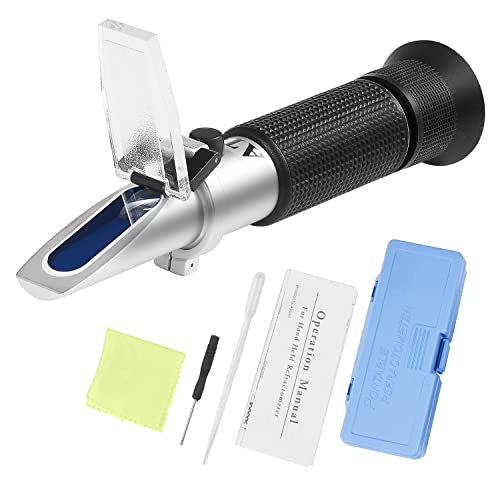 Reviews de Refractómetros del mes. 41 Óptica Refractómetro, Refractómetro Brix Digital 0-32% Brixómetro, Refractómetro Para Miel, Instrumento de Medición de Concentración de Alcohol de Etanol