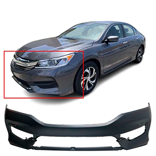 FitParts Compatible with Front Bumper Cover Fascia 2016-2017 Honda Accord Touring Sedan. New Primed With Park Sensor Holes. HO1000303 71100T2FA70ZZ