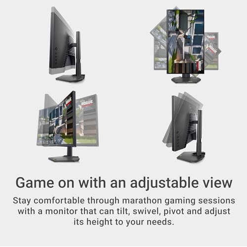 Dell G2524H Gaming Monitor - 24.5-inch FHD (1920x1080) 280Hz 0.5Ms Display, AMD FreeSync+NVIDIA G-SYNC Adaptive Sync Technology, Height/Pivot/Swivel/Tilt Adjustability - Black by Dell - Image 6