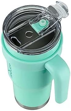 Reduce 40 oz Mug Tumbler, Stainless Steel with Handle - BPA Free - (Green and Gray), 2 Count (Pack of 1) - Image 2