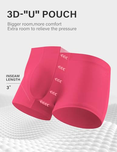 Arjen Kroos Men's Boxer Briefs, Sexy Silky Breathable Ice Silk Mens Trunks Underwear, Underwear for Men 6 Pack3