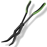 Mr. Pike Power Pliers mit einem doppelten Gelenk: kraftvoll zugreifen und nicht mehr loslassen! Die Power-Lösezange mit Doppelgelenk macht es möglich. Der extralange Griff dieser 33 Zentimeter langen Lösezange schützt die Hände vor scharfen Hechtzähnen und ermöglicht durch die doppelte Kraftübertragung des leicht geschränkten Zangenkopfes ein festes Zugreifen.
