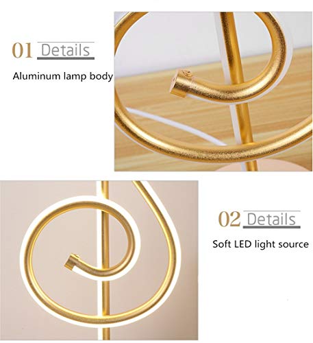 Lampe de bureau à DEL M blanche au design minimaliste moderne pour table et chevet