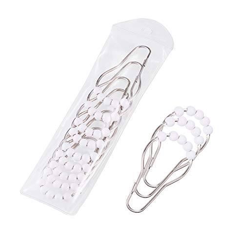 INCREWAY 12個セット カーテンフック オシャレなカーテンフック取付簡単 ホワイト