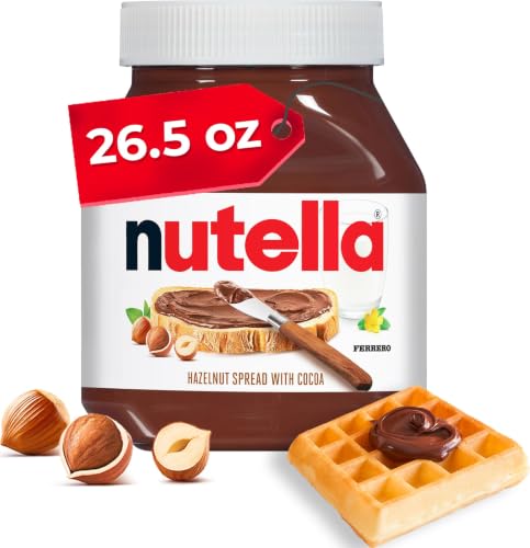 Nutella Hazelnut Spread with Cocoa, Creamy Hazelnut Spread, Breakfast Favorite, 26.5 oz Jar (Pack of 2) image 4
