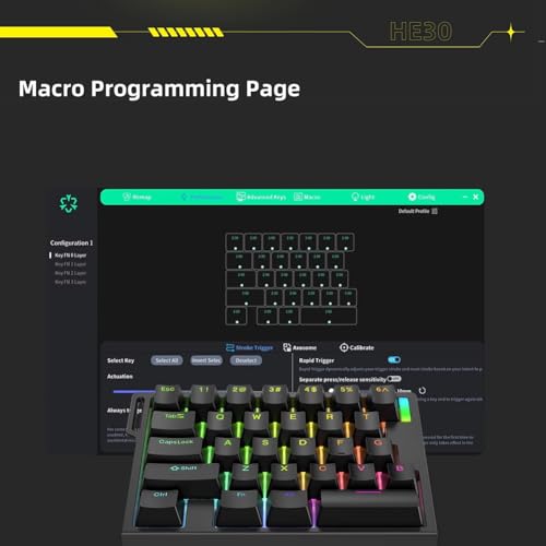 Clavier magnétique FPS 29 intelligent à déclencheur rapide