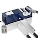 Affilacoltelli elettrico 5 in 1, rivestimento in diamante, Motore Silenzioso, Affilacoltelli da Cucina con Base Antiscivolo, Utensili da Cucina Sicuri e Facili da Usare (JU1)
