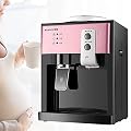 Water Dispenser, Top Loading System Countertop Water Coolers, Freestanding Warm & Hot & Cold Water Cooler Dispenser, 3 Temperature Setting, Ideal for Home,Kitchen, Office Use (Pink+ Black)
