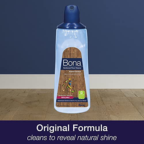 Bona Hardwood Floor Cleaner Refillable Spray Mop Cartridge - 34 Fl Oz - Residue-Free Floor Cleaning Solution For Bona Spray Mop - For Wood Floors #TOP2