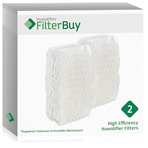 FilterBuy Replacement Humidifier Wick Filters Compatible with WF813 ReliOn, AC-813 (AC813) Duracraft, ACR-832 Robitussin. Pack of 2.