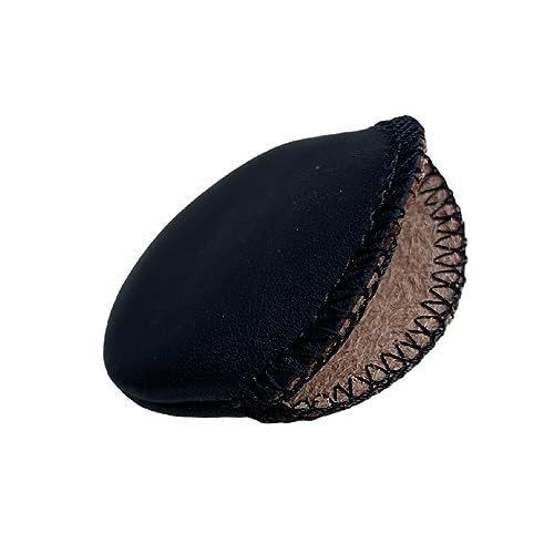 Image of BUZZUFY Black Leather Pouch for Pocket Watch 60 mm, Opening 50 mm