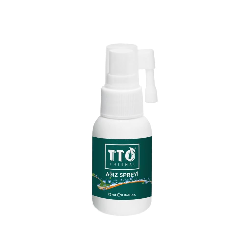 TTO Ağız (Oral) Sprey 25 Ml Ağız Kokusu, Yarası ve Boğaz Yanmasında (Çay Ağaci Yaği/Tea Tree Oil)