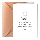 PTRUKD, Dog Sympathy Card, Dog Bereavement Card, Heartfelt Condolence Card for Pet‘s Owner to Express Condolences and support