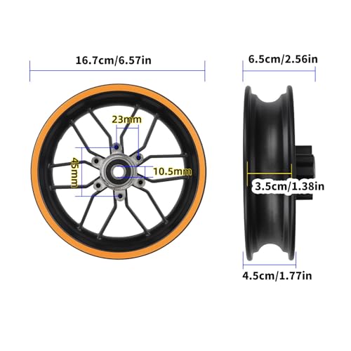 Centre avant en aluminium anodisé haute performance pour cyclisme