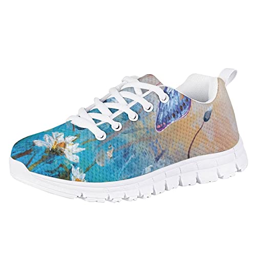 Yzaoxia Girls Sneakers Size 11-5 Breathable Tennis Shoes Outdoor Sport Shoes Athletic Walking Shoes