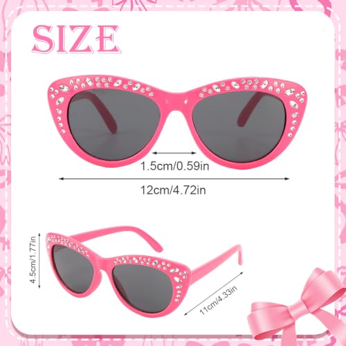 Image of Kids Sunglasses for Girls with Eyeglasses Case for Party Beach Dress Up Glasses