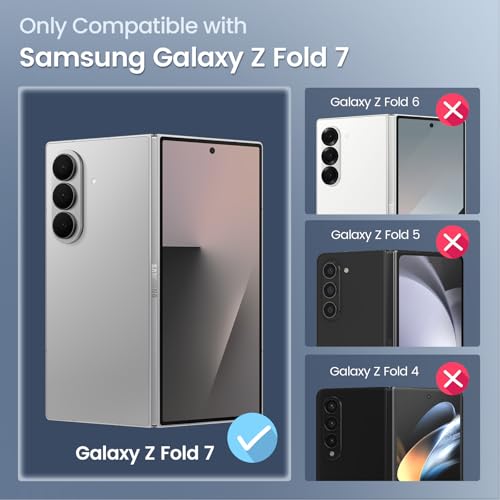 Maxdara for Z Fold 7 Case with Privacy Screen Protector, Rose Gold by Maxdara - Used condition - Image 2