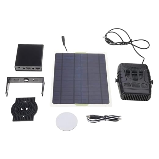 Solar-powered Warm Air Heater, Outdoor Chicken Coop Heating, Greenhouse Heating, Black Heating Equipment(Batteries not included)