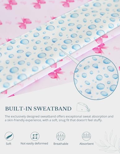 Image of Scrub Caps for Women with Buttons, Classic Surgical Caps | Double-Sided Printed, Adjustable,Long Hours, Sweatbands, Fabric Help Reduce Static Buildup
