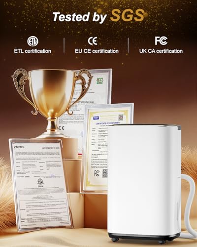Image of 5000 Sq. Ft. Dehumidifier for Basement, Update 50 Pint Quiet Dehumidifiers for Home with Drain Hose, Smart Humidity Control, 24H Timer & Child Lock, Ideal for Large Rooms, Bedroom, Garage