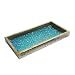 nu steel TR-248 Nusteel Wooden, Hand Towel Storage Dispenser, Sturdy Holder for Cosmetic Tray-Bathroom Vanity Countertop, Aqua Mosaic Finish