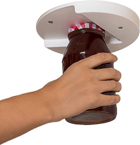 under cabinet Jar and bottle lid Opener || One-Handed kitchen Gadgets with Superior Grip, good for weak hands