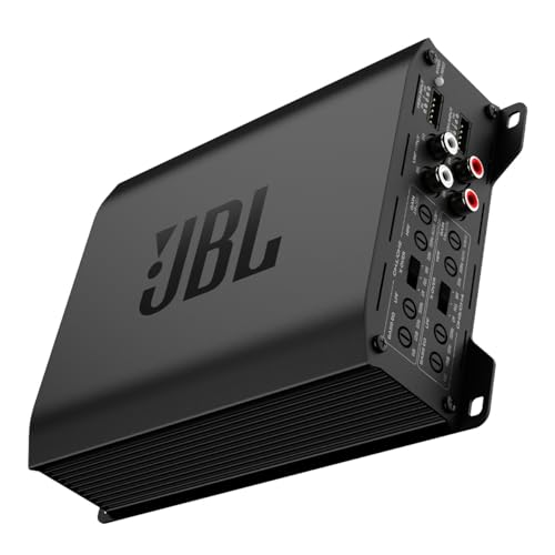 Image of JBL Stage GT 60041 4 Channel Class D Car Amplifier | 65W x 4 RMS @ 4 Ohms | 90W x 4 RMS @ 2 Ohms | 180W x 2 Bridged | High & Low Level Inputs | Built-in HPF /LPF Crossovers | Black