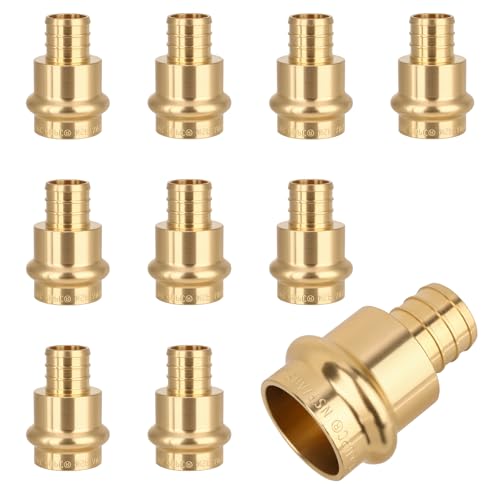 YVSKM 3/4 inch copper press to PEX adapter fittings
