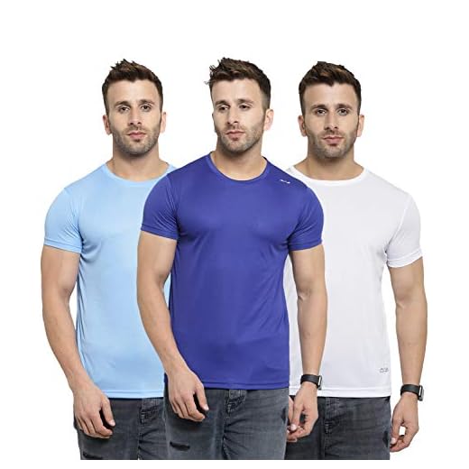 Awg - All Weather Gear Men's Polyester T-Shirt (Pack Of 3) (Awgdft-Sbu-Wh-Rb-Xl_Multi-Coloured_X-Large)