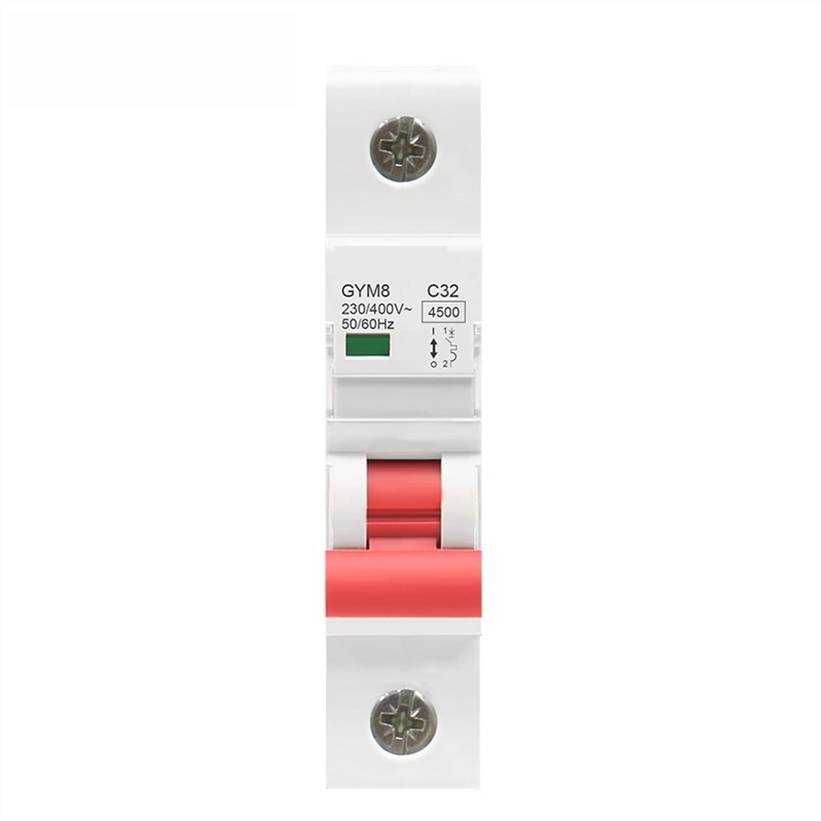Mini wyłącznik jednofazowy 6A 10A 16A 20A 25A 32A 40A 50A 63A 220V/400V, Curve C, 1 szt. (25A)