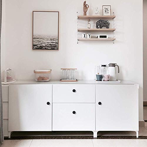 Homdiy 10 Pack Matte Black Cabinet Knob Solid Drawer Knobs Round Knobs Modern Kitchen Cabinet Hardware For Bedroom Dresser Drawer, Kitchen Cupboard Door And Bathroom Drawer Hardware #TOP6