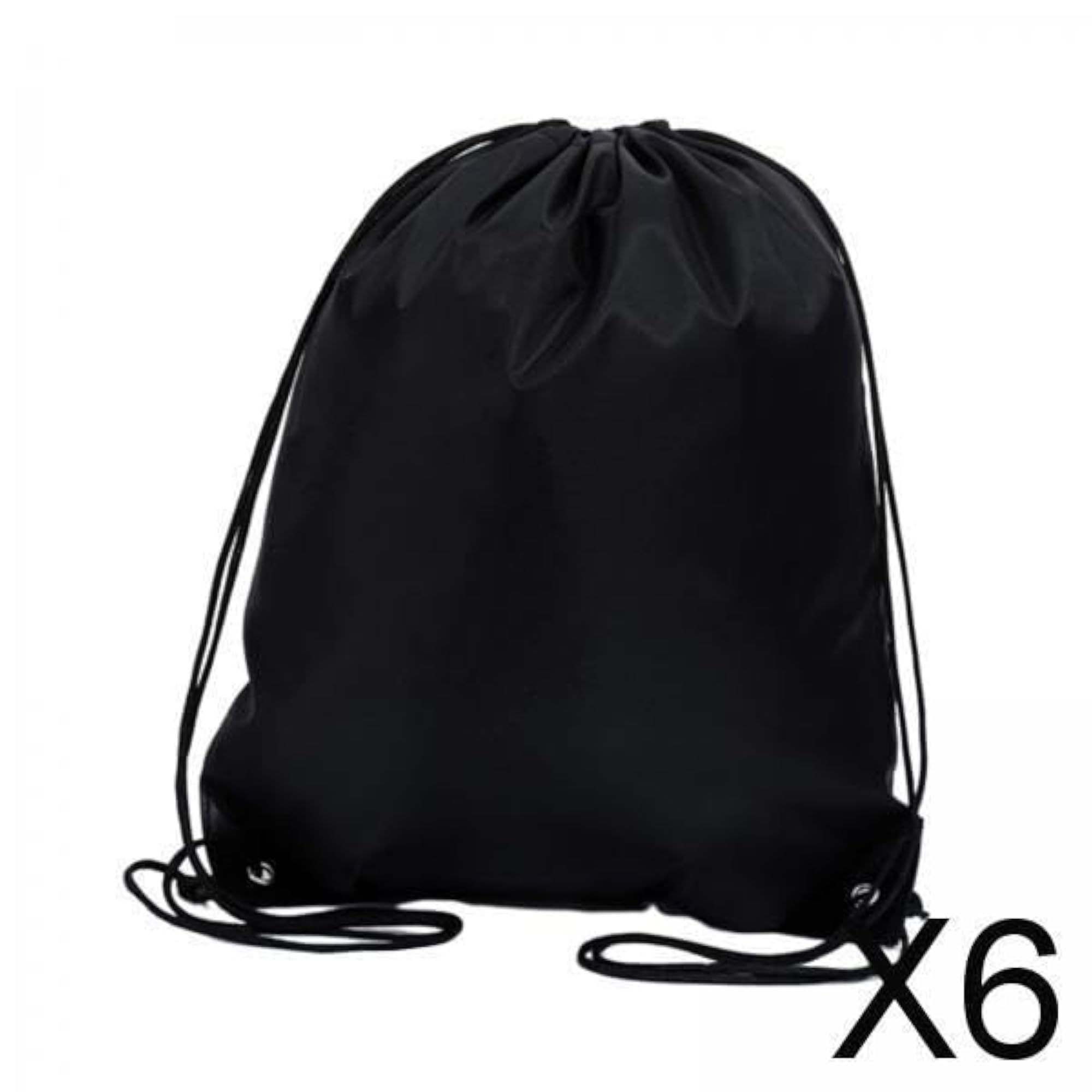 Drawstring Backpack Ball Holder Casual Day Pack Rucksack, 6pcs Set