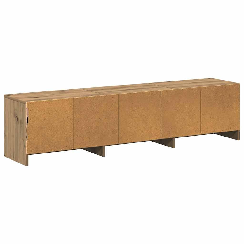 Madera resistente con luces LED ajustables modelo práctico Marrón 165x34x40