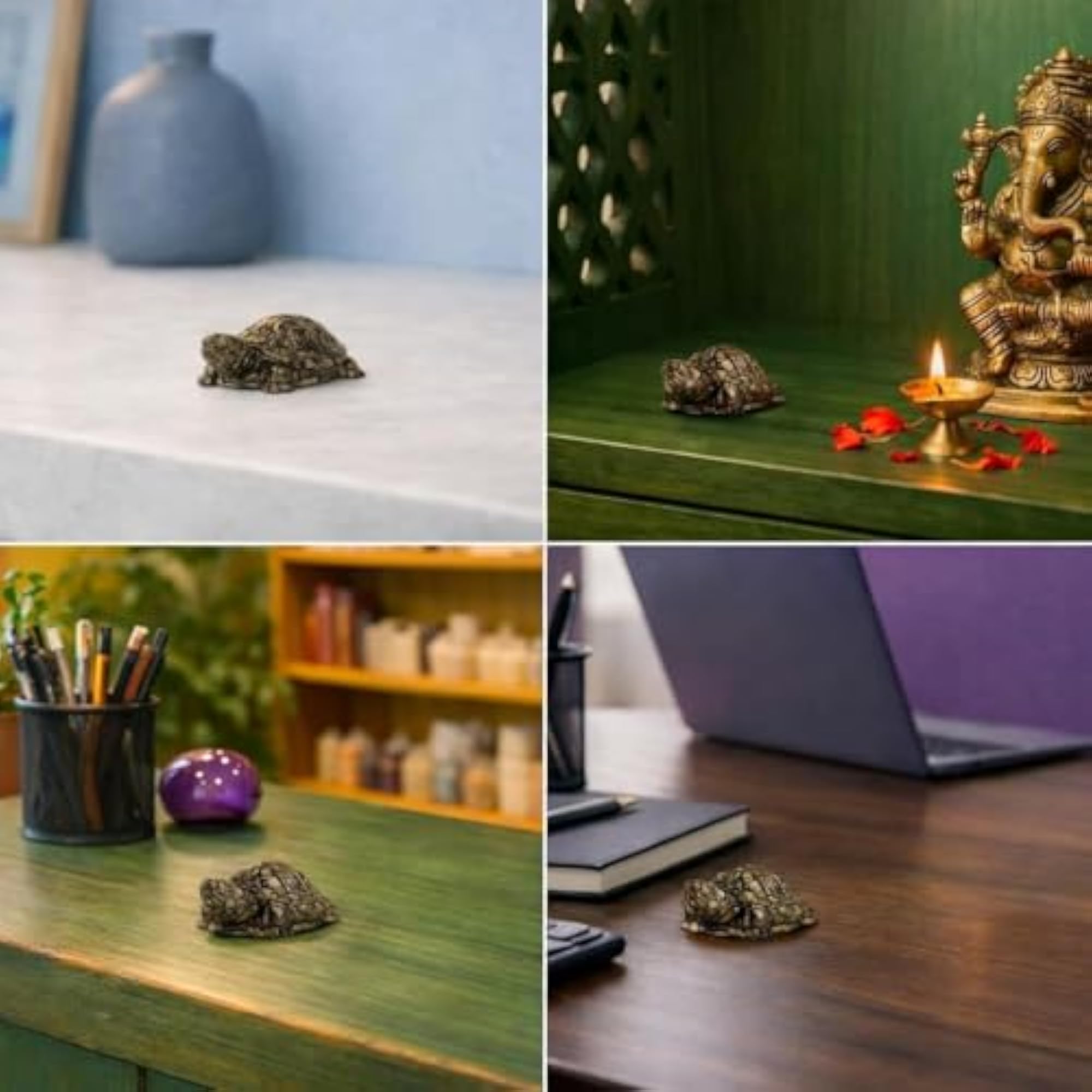 Bhakti Natural Pyrite Tortoise for Good Luck & Wealth
