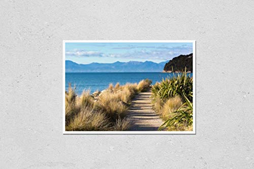 Wall Art Poster Print of View on the Beautiful Coastline of
