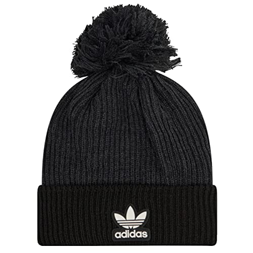 Bonnet adidas Originals femme noir bonnet en maille côtelée accessoire d'hiver tendance