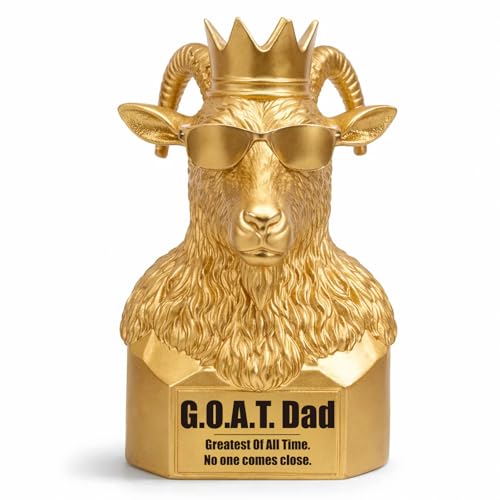 Estatua Dorada G.O.A.T Papá Regalo Moderno 6.7 in